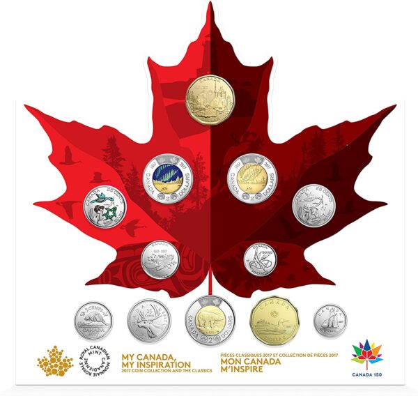 Canada 150th Anniversary 12-Coin Set 2017 Maple Leaf